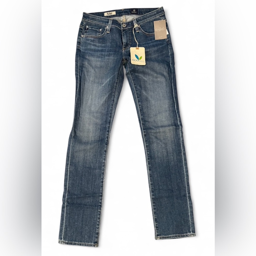 NWT Vintage AG Adriano Goldschmied The Stevie Slim Straight Denim Womens Size 27